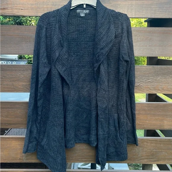 Barefoot Dreams Black Cardigan Medium - Picture 2 of 7
